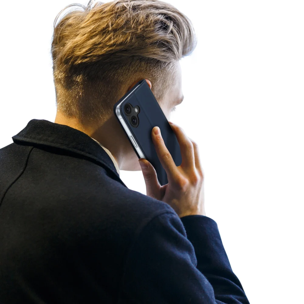 Dux Ducis Skin Pro iPhone 16 Case with Flap and Card Slot - Blueeng