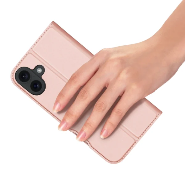 Dux Ducis Skin Pro iPhone 16 Case with Flap and Card Slot - Pinkeng
