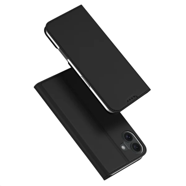 Dux Ducis Skin Pro iPhone 16 Plus Case with Flip and Card Slot - Blackeng