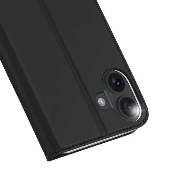 Dux Ducis Skin Pro iPhone 16 Plus Case with Flip and Card Slot - Blackeng