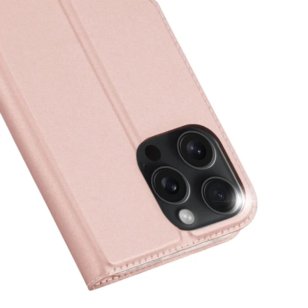 Dux Ducis Skin Pro iPhone 16 Pro Case with Flap and Card Slot - Pinkeng