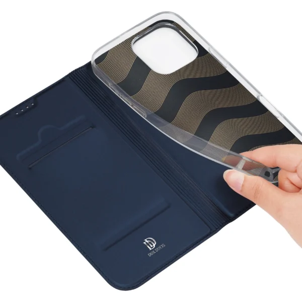 Dux Ducis Skin Pro iPhone 16 Pro Max Case with Flip and Card Slot - Blueeng