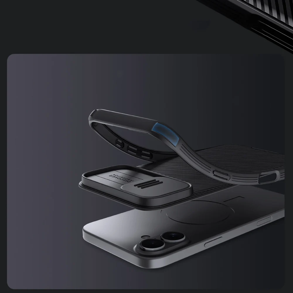 Nillkin CamShield Pro Magnetic Case for iPhone 16 - blackeng
