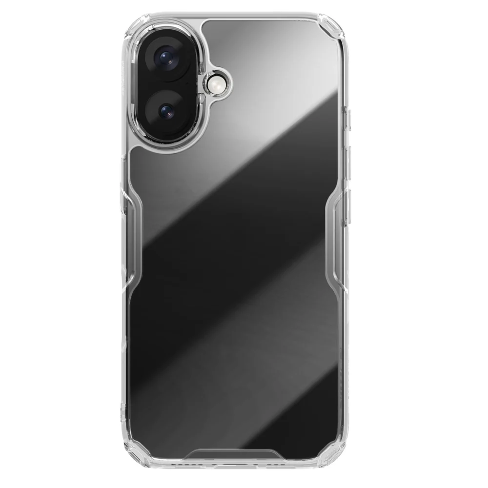 Nillkin Nature Pro Case for iPhone 16 - transparent and whiteeng