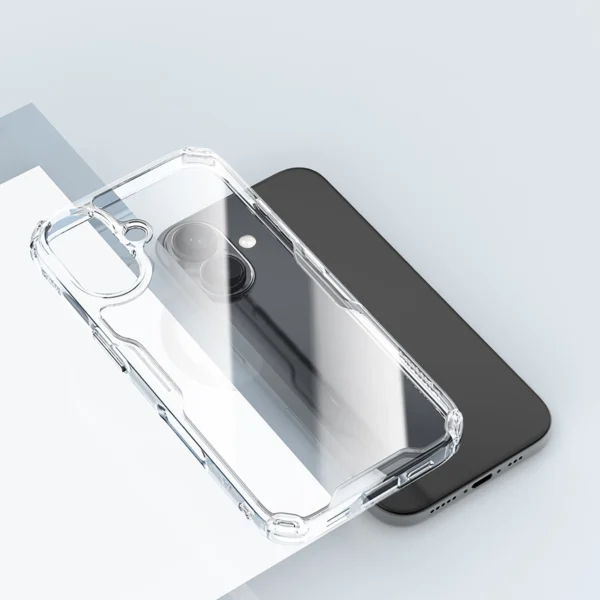 Nillkin Nature Pro Case for iPhone 16 - transparent and whiteeng