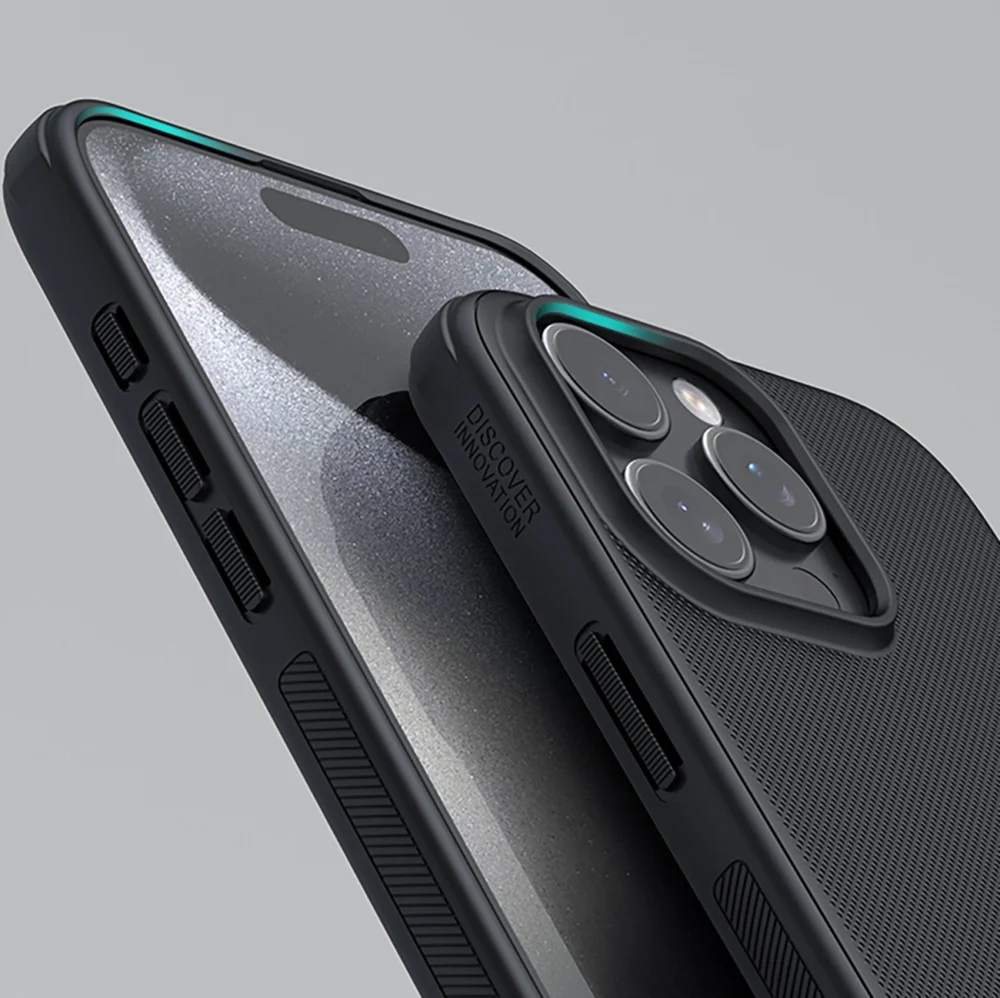 Nillkin Super Frosted Shield Pro Magnetic Case for iPhone 16 Pro - blackeng