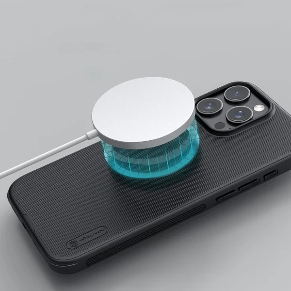 Nillkin Super Frosted Shield Pro Magnetic Case for iPhone 16 Pro - blackeng