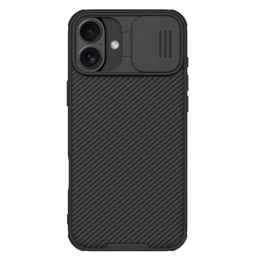 Nillkin CamShield Pro Case for iPhone 16 with camera cover - blackeng