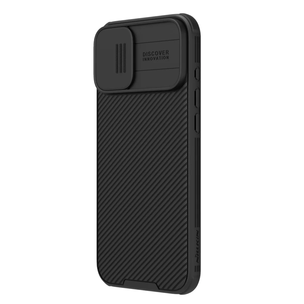 Nillkin CamShield Pro Case for iPhone 16 with camera cover - blackeng
