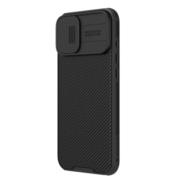 Nillkin CamShield Pro Case for iPhone 16 with camera cover - blackeng