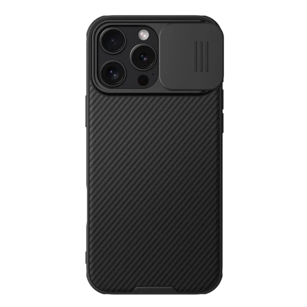 Nillkin CamShield Pro Case for iPhone 16 Pro Max with camera cover - blackeng