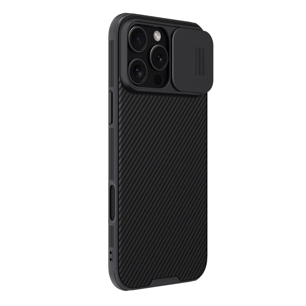 Nillkin CamShield Pro Case for iPhone 16 Pro Max with camera cover - blackeng