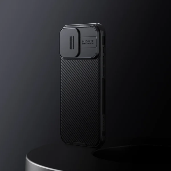 Nillkin CamShield Pro Case for iPhone 16 Pro Max with camera cover - blackeng