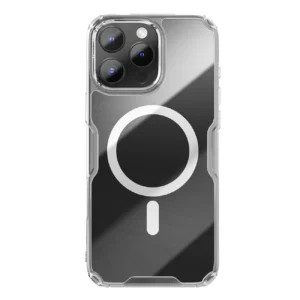 Nillkin Nature Pro Magnetic Case with MagSafe for iPhone 16 Pro - Transparent & Whiteeng
