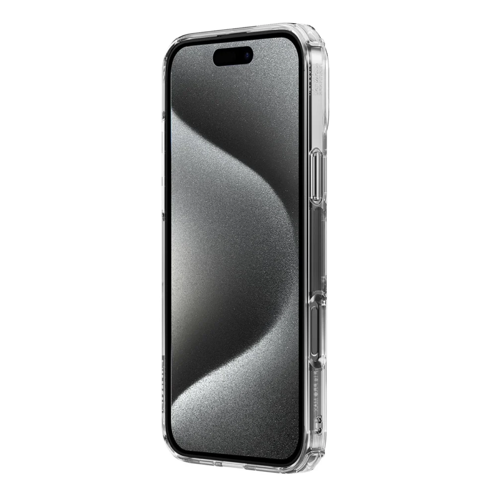 Nillkin Nature Pro Magnetic Case with MagSafe for iPhone 16 Pro - Transparent & Whiteeng