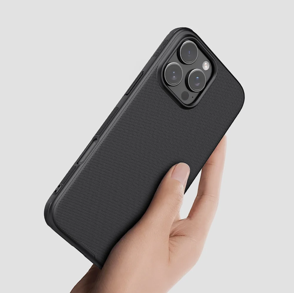 Nillkin Super Frosted Shield Pro Magnetic Case for iPhone 16 Pro Max - blackeng