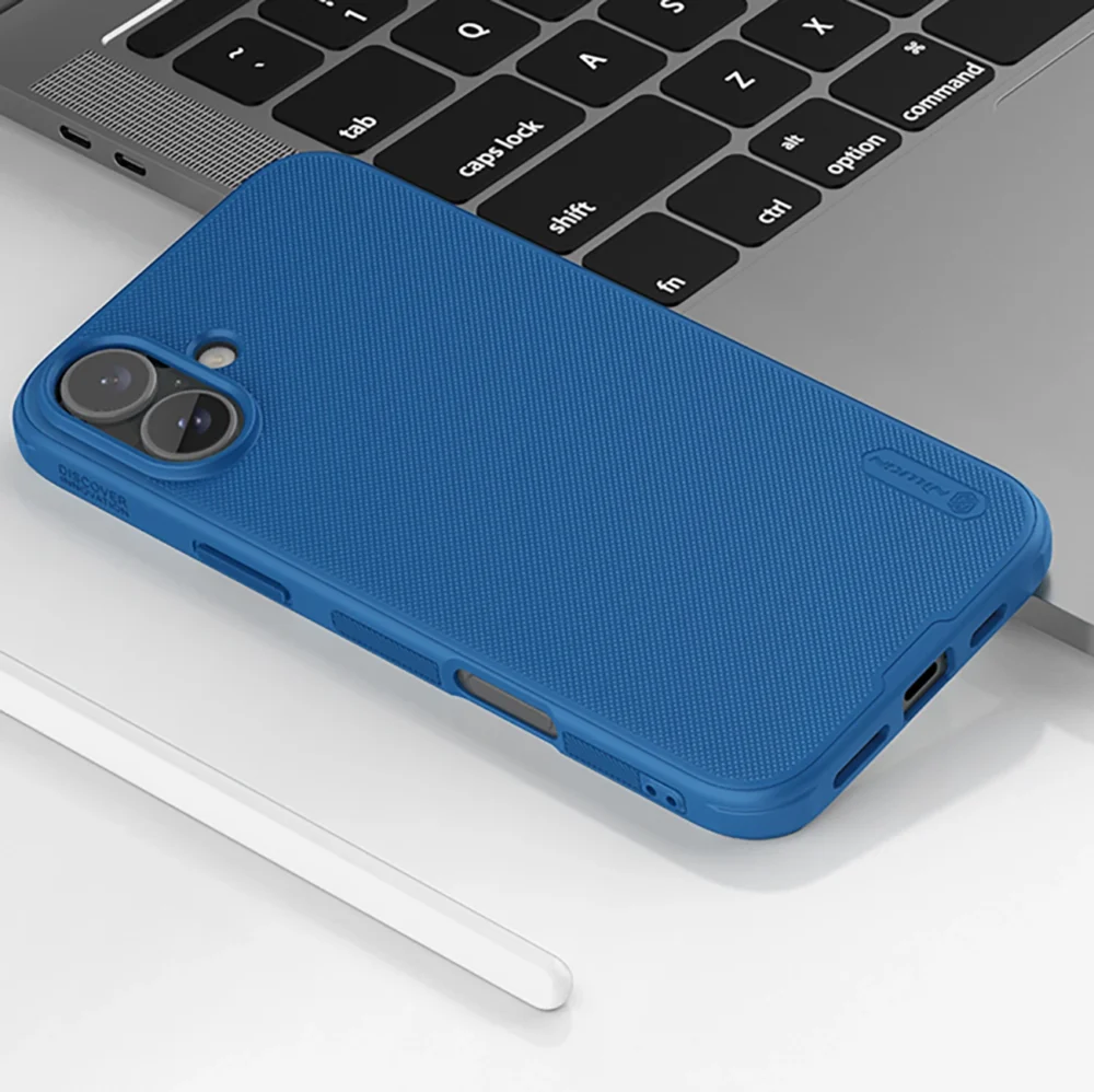 Nillkin Super Frosted Shield Pro case for iPhone 16 - blueeng