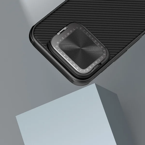 Nillkin CamShield Prop Case for iPhone 16 Pro Max with Camera Cover and Stand - Blackeng