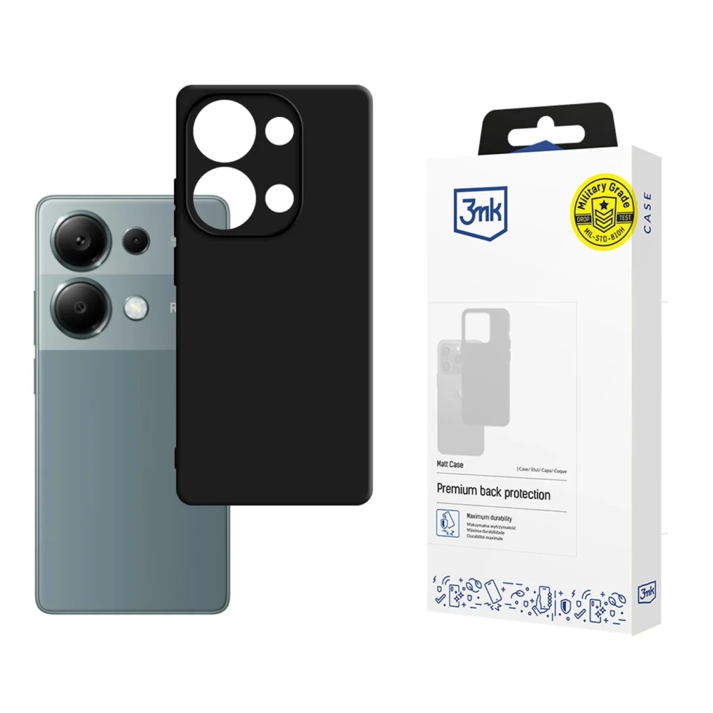 3mk Matt Case for Xiaomi Redmi Note 13 Pro - blackeng
