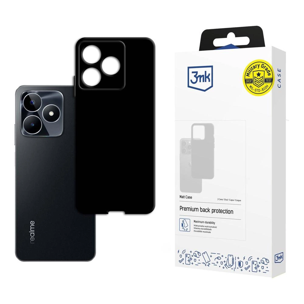 3mk Matt Case for Realme C53 - Blackeng