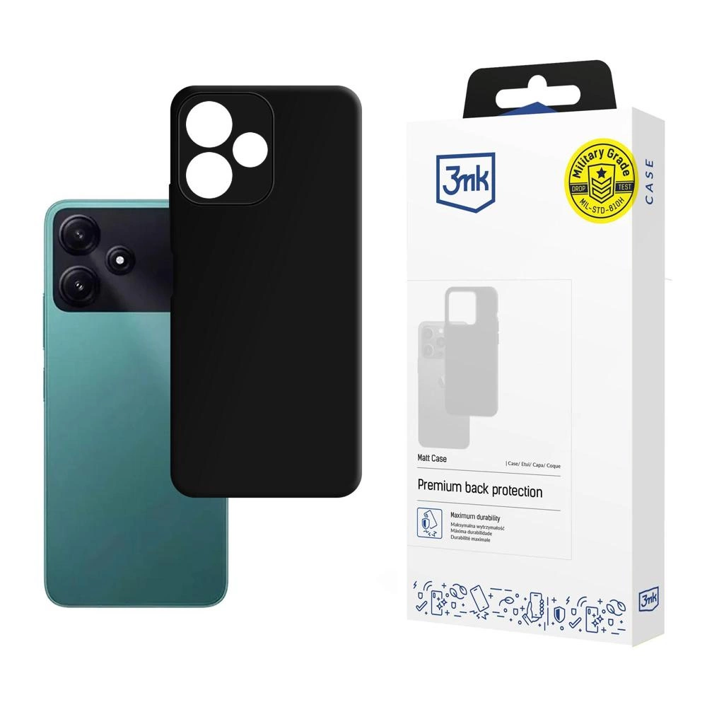 3mk Matt Case for Xiaomi Poco M6 Pro 5G - blackeng