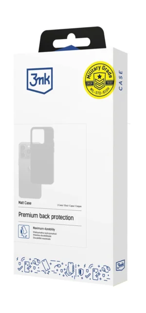 3mk Matt Case for Xiaomi Poco M6 5G - blackeng