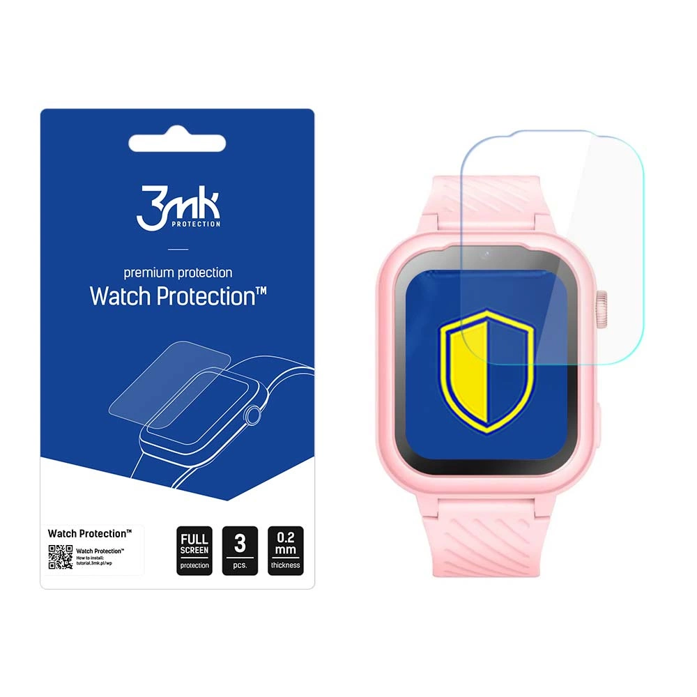 3mk Watch Protection™ v. FlexibleGlass hybrid glass on Garett Kids Essaeng