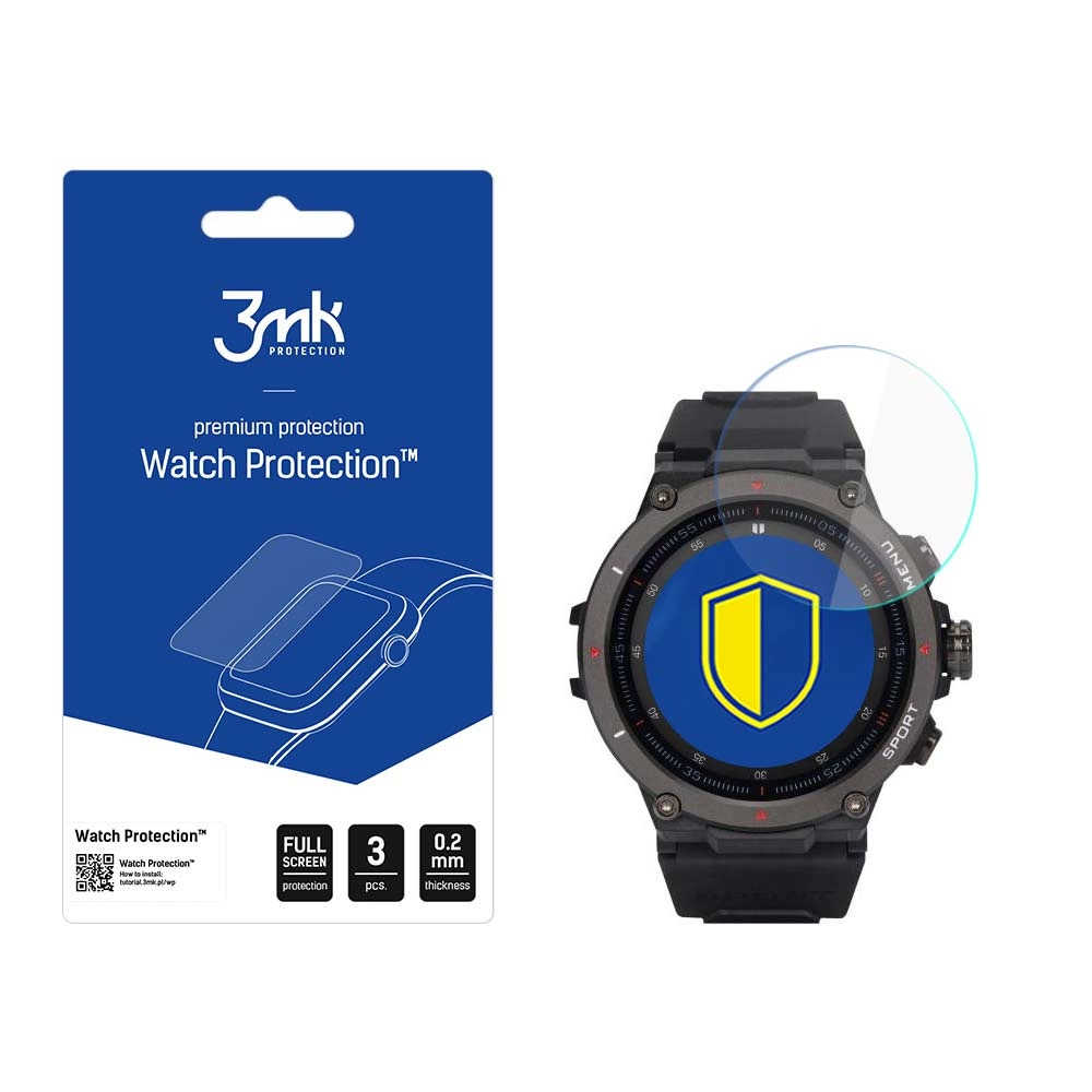 3mk Watch Protection™ v. FlexibleGlass hybrid glass on Garett GRS Proeng