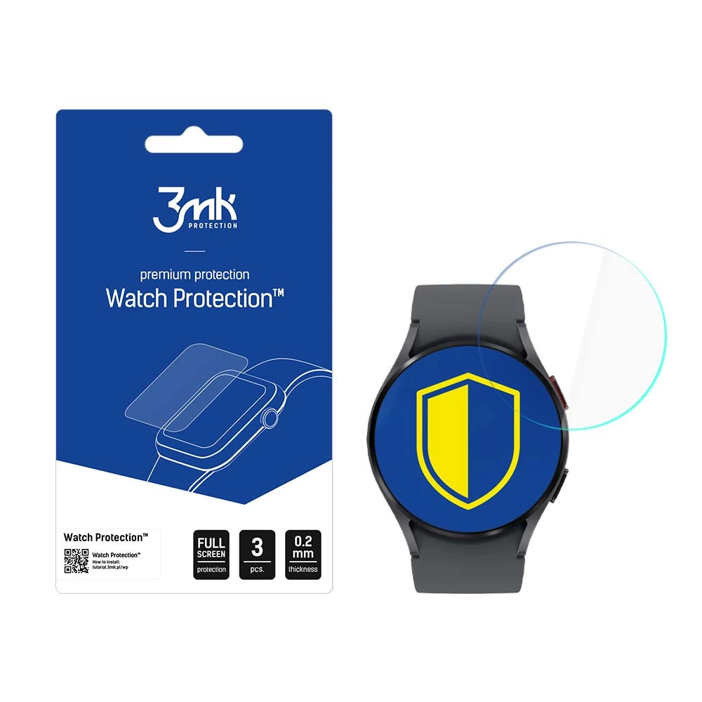 3mk Watch Protection™ v. FlexibleGlass hybrid glass on Samsung Galaxy Watch 5 40 mmeng