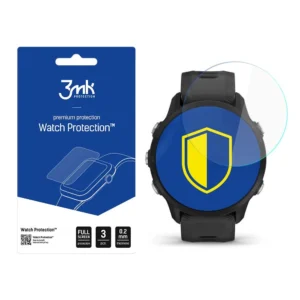 3mk Watch Protection™ v. FlexibleGlass hybrid glass on Garmin Forerunner 955eng