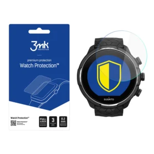 3mk Watch Protection™ v. FlexibleGlass hybrid glass on Suunto 9 Baro Titaniumeng