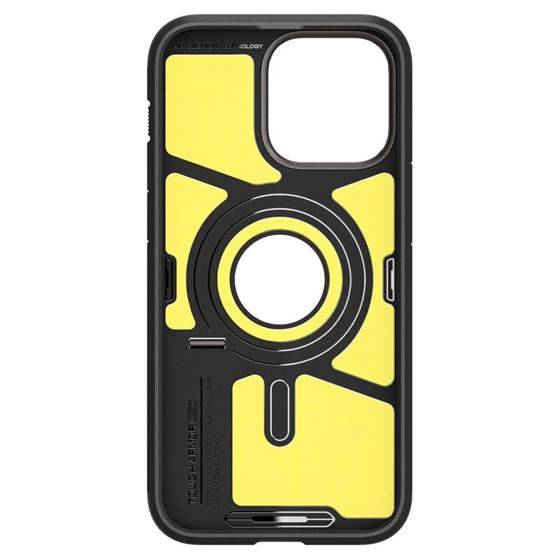 Spigen Tough Armor MagSafe case with stand for iPhone 15 Pro Max - browneng