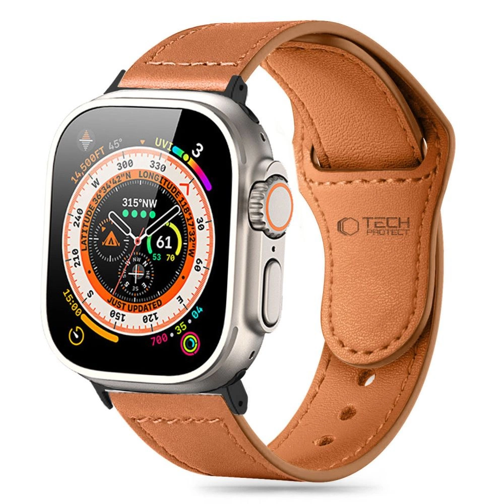 Tech-Protect Naturalfit Strap for Apple Watch 4 / 5 / 6 / 7 / 8 / 9 / SE (38 / 40 / 41 mm) - Browneng