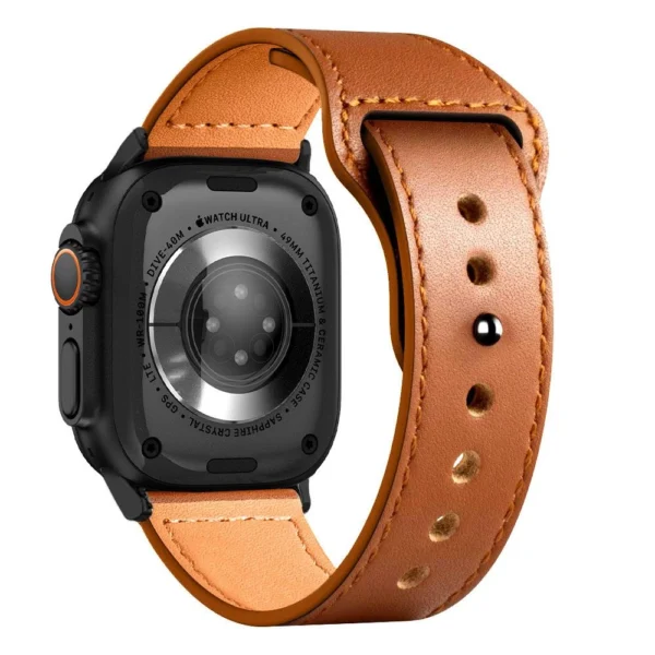Tech-Protect Naturalfit Strap for Apple Watch 4 / 5 / 6 / 7 / 8 / 9 / SE (38 / 40 / 41 mm) - Browneng