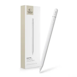 Tech-Protect Digital Magnetic Stylus Pen 3 Magnetic for iPad Tablet - Whiteeng
