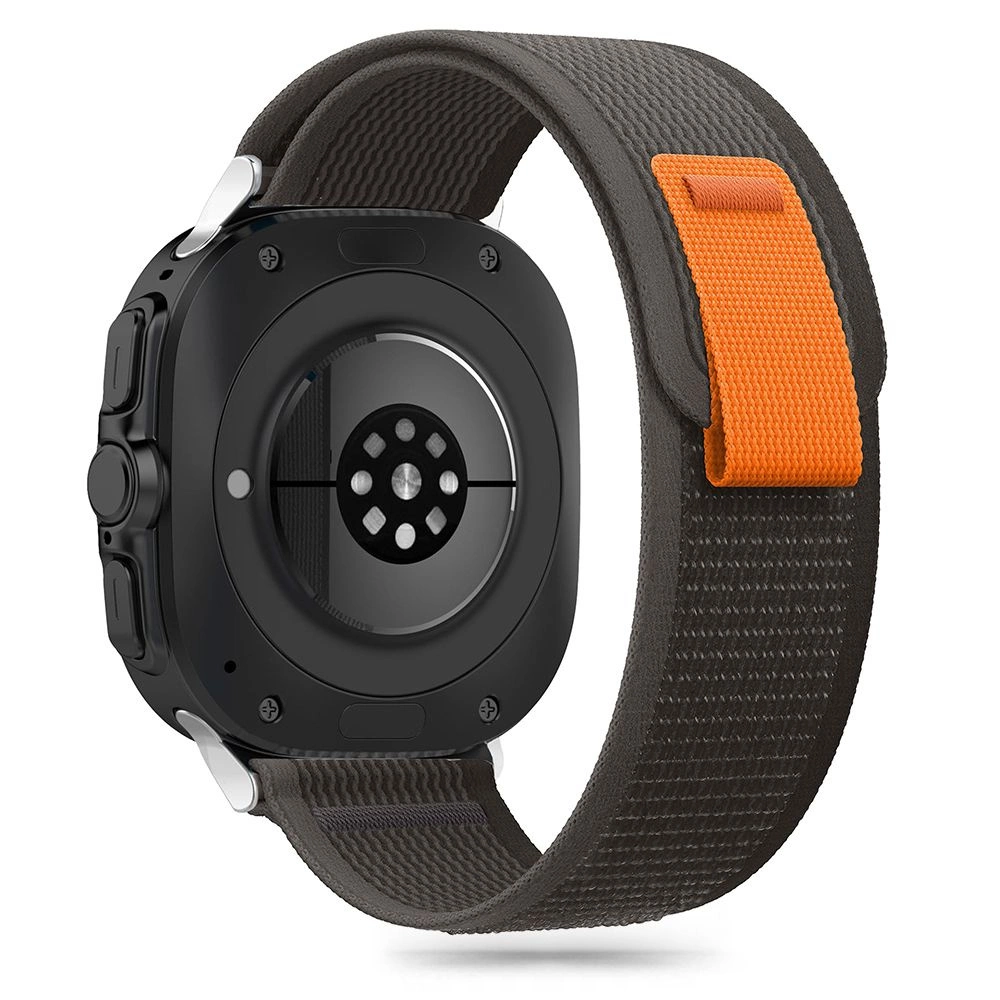 Tech-Protect Nylon Strap for Samsung Galaxy Watch Ultra (47mm) - Black/Orangeeng