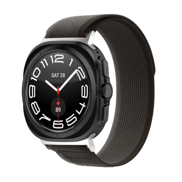 Tech-Protect Nylon Strap for Samsung Galaxy Watch Ultra (47mm) - Black/Orangeeng