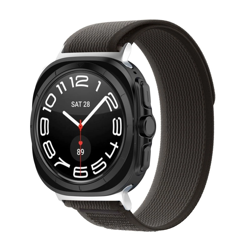 Tech-Protect Nylon Strap for Samsung Galaxy Watch Ultra (47mm) - Black/Orangeeng