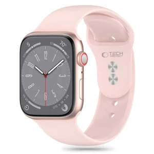 Tech-Protect Silicone Strap for Apple Watch 4 / 5 / 6 / 7 / 8 / 9 / SE (38 / 40 / 41 mm) - Pinkeng