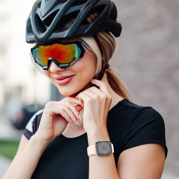 Tech-Protect Silicone Strap for Apple Watch 4 / 5 / 6 / 7 / 8 / 9 / SE (38 / 40 / 41 mm) - Pinkeng