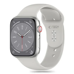 Tech-Protect Silicone Strap for Apple Watch 4/5/6/7/8/9/SE/Ultra 1/2 (42/44/45/49mm) - Light Grayeng