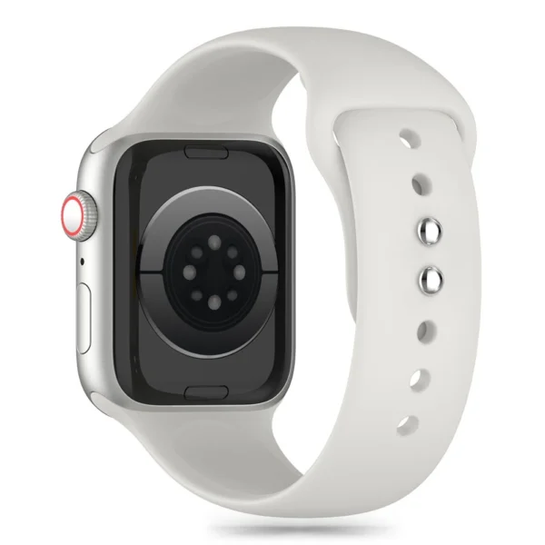 Tech-Protect Silicone Strap for Apple Watch 4/5/6/7/8/9/SE/Ultra 1/2 (42/44/45/49mm) - Light Grayeng