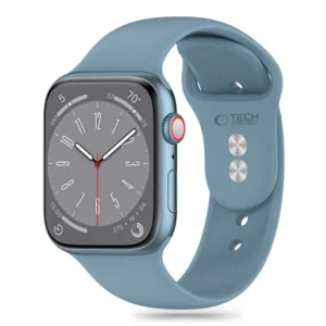 Tech-Protect Silicone Strap for Apple Watch 4 / 5 / 6 / 7 / 8 / 9 / SE / Ultra 1 / 2 (42 / 44 / 45 / 49 mm) - Blueeng