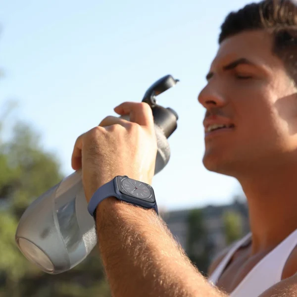 Tech-Protect Silicone Strap for Apple Watch 4 / 5 / 6 / 7 / 8 / 9 / SE / Ultra 1 / 2 (42 / 44 / 45 / 49 mm) - Blueeng