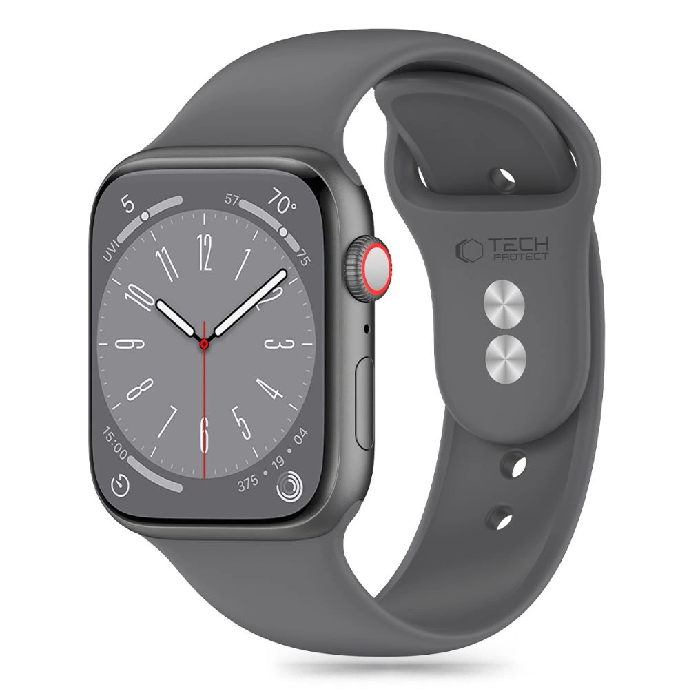 Tech-Protect Silicone Strap for Apple Watch 4 / 5 / 6 / 7 / 8 / 9 / SE / Ultra 1 / 2 (42 / 44 / 45 / 49 mm) - Grayeng