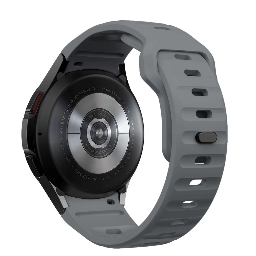 Tech-Protect Silicone Line Strap for Samsung Galaxy Watch 4 / 5 / 5 Pro / 6 / 7 / FE - Grayeng