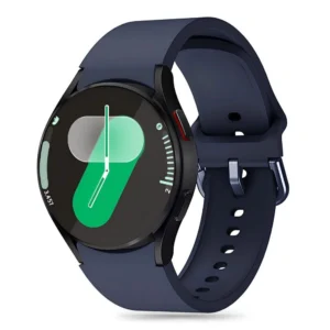 Tech-Protect Silicone Strap for Samsung Galaxy Watch 4 / 5 / 5 Pro / 6 / 7 / FE - Navy Blueeng