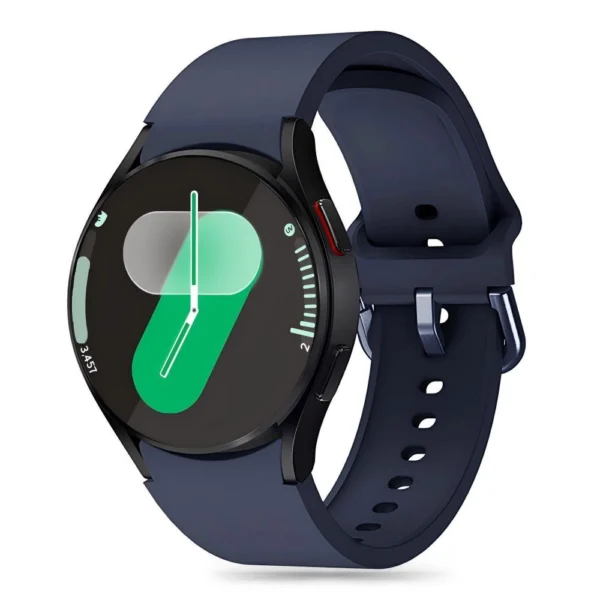 Tech-Protect Silicone Strap for Samsung Galaxy Watch 4 / 5 / 5 Pro / 6 / 7 / FE - Navy Blueeng