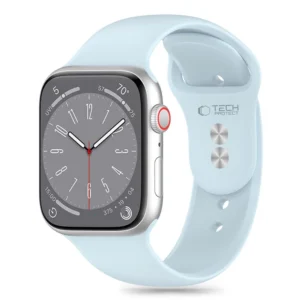 Tech-Protect Silicone Strap for Apple Watch 4 / 5 / 6 / 7 / 8 / 9 / SE (38 / 40 / 41 mm) - Blueeng
