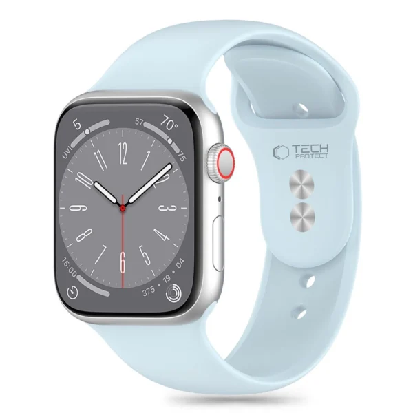 Tech-Protect Silicone Strap for Apple Watch 4 / 5 / 6 / 7 / 8 / 9 / SE (38 / 40 / 41 mm) - Blueeng